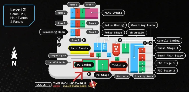 The Roundtable Open Floor Plan Location